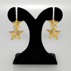 Double Star Dangle Earrings Nestasia