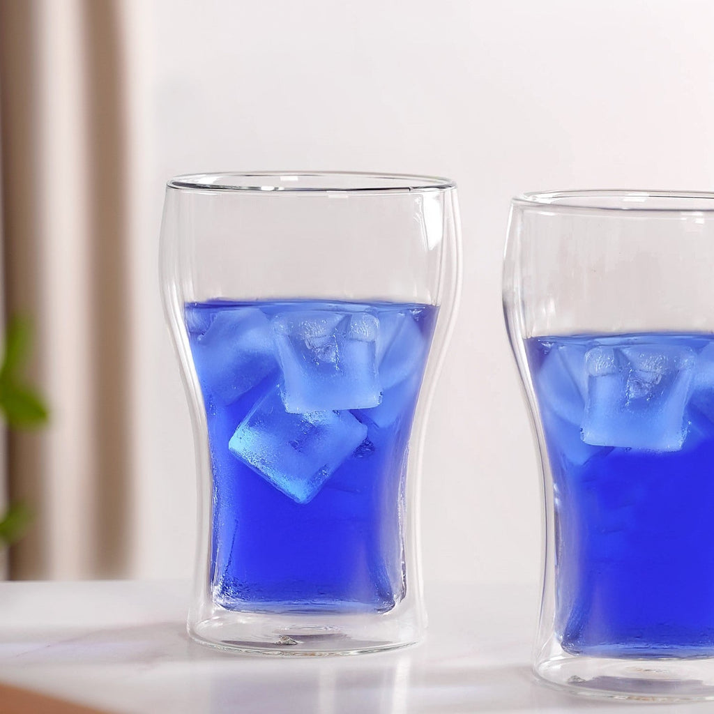 Double Wall Drinks Glass Set Of 2 350ml Nestasia