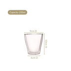 Double Walled Borosilicate Tumblers Set Of 4 250ml Nestasia