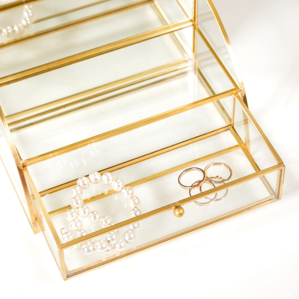 Dressing Table Mirror With Jewellery Box Drawer Nestasia