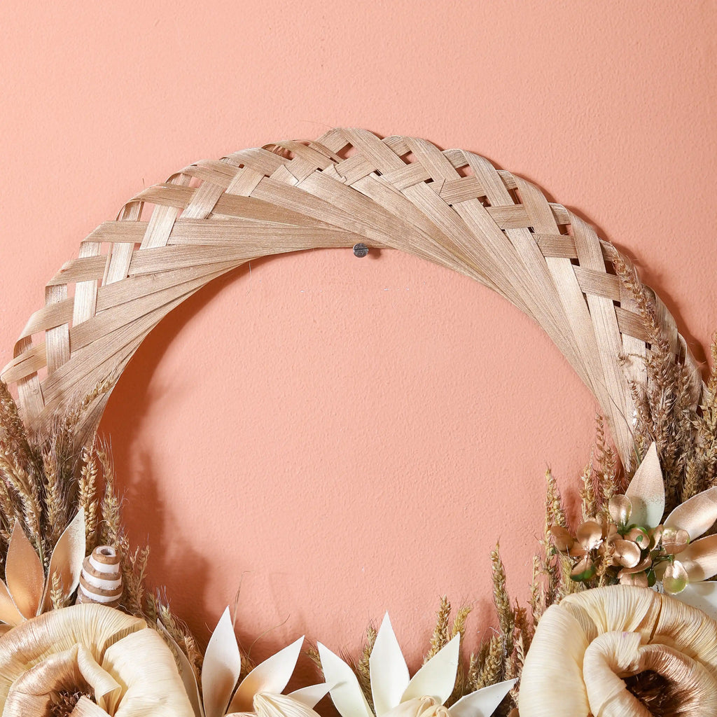 Eco-Friendly Wreath With Dried Flowers Nestasia