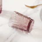 Embossed Crystal Drinkware Set of 4 Nestasia