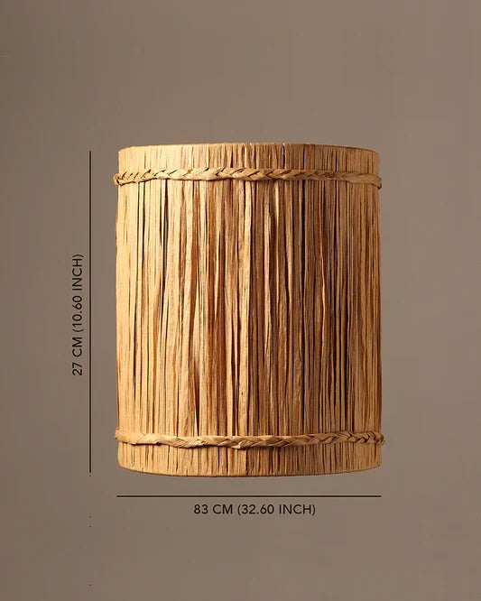 Decorative Raffia Wall Lamp for Hall and Corridor