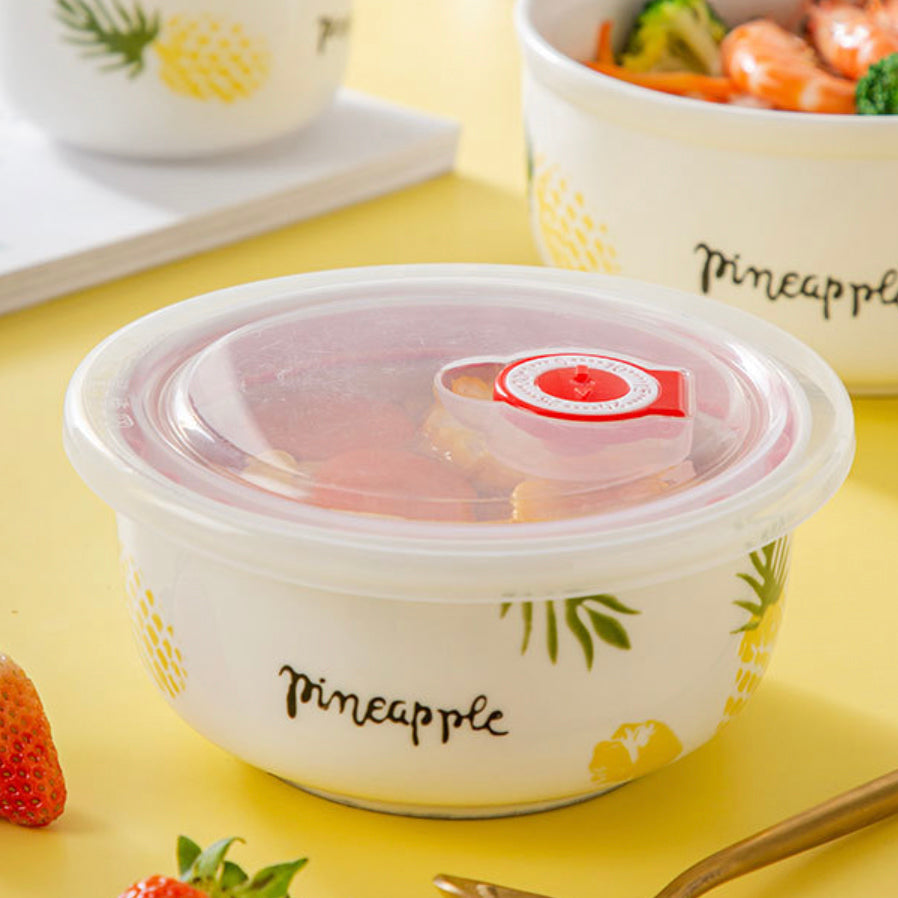 Pineapple Lunch Box Set of 3 Nestasia