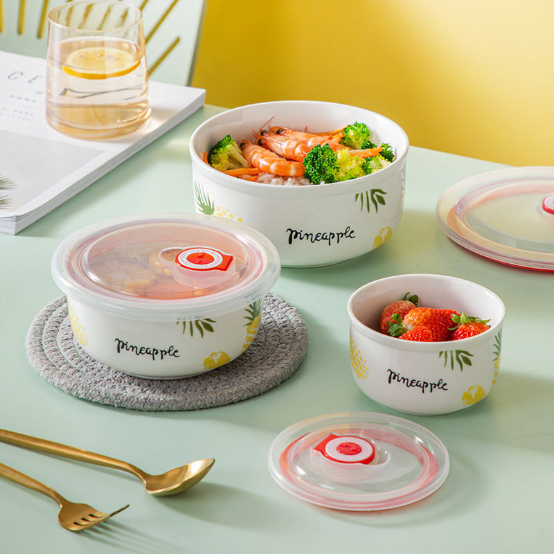 Pineapple Lunch Box Set of 3 Nestasia