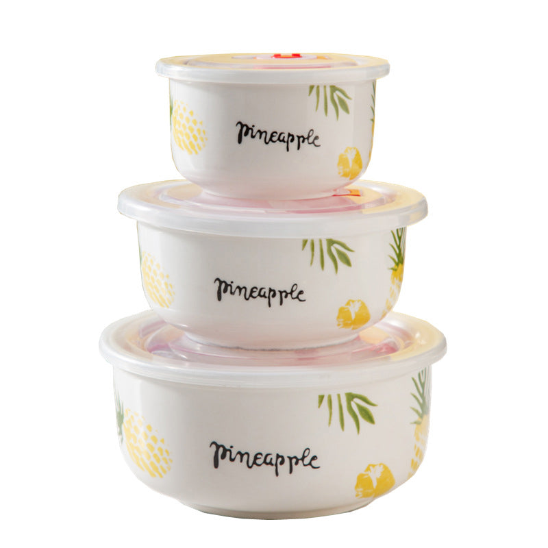Pineapple Lunch Box Set of 3 Nestasia