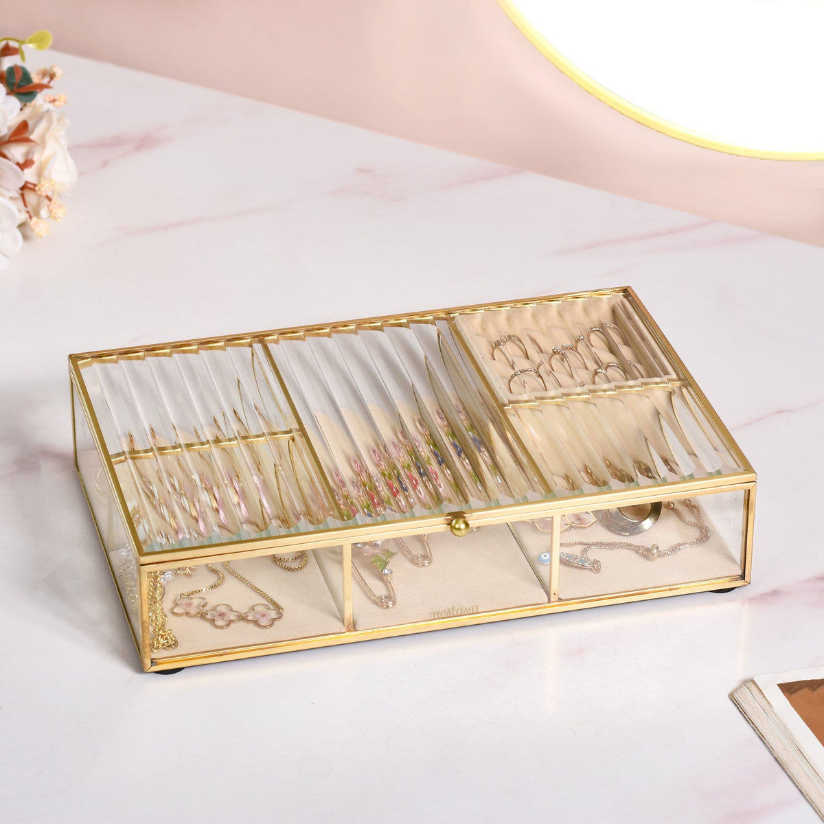 Luxury Jewellery Box With Velvet Base Nestasia