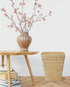 Handwoven Seagrass Dustbin for Bedroom, Bathroom, and Office Storage
