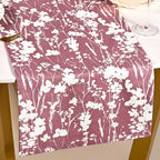 Dusty Mauve 6 Seater Pure Cotton Runner 185x35cm Nestasia