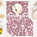 Dusty Mauve Cotton Placemat Set Of 6 Nestasia