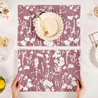 Dusty Mauve Cotton Placemat Set Of 6 Nestasia