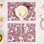 Dusty Mauve Cotton Placemat Set Of 6 Nestasia
