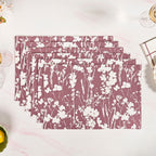 Dusty Mauve Cotton Placemat Set Of 6 Nestasia