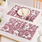 Dusty Mauve Cotton Placemat Set Of 6 Nestasia