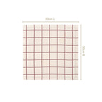 Mauve Grid Pure Cotton Table Napkin Set Of 6 Nestasia