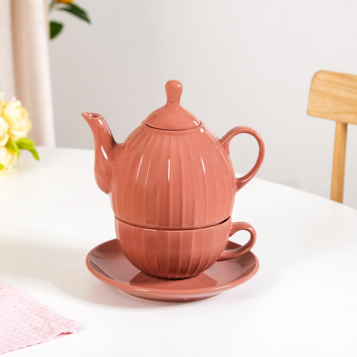 Single Serve Ambrosia Ceramic Tea Set Nestasia