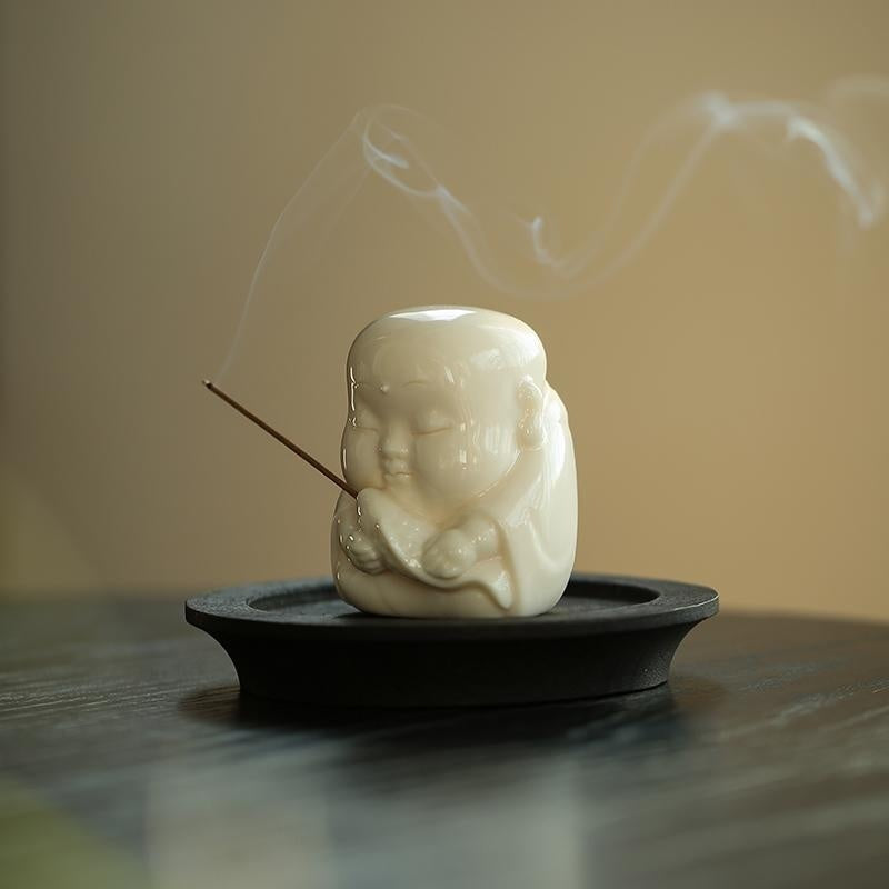 Fishing Little Monk Tea Pet Decoration Incense Stick Creative Incense Burner kafalo