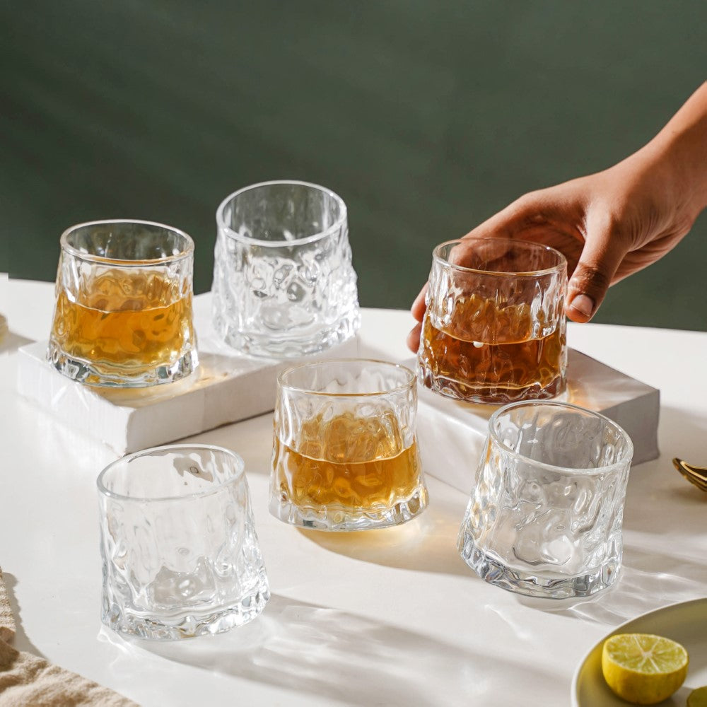 Rotating Glass Set Of 6 150ml Nestasia