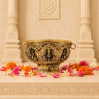 Brass Ashtalakshmi & Balaji Lakshmi Decorative Bowl Vedansh Craft