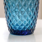 Aqua Blue Glassware Set of 4 Nestasia