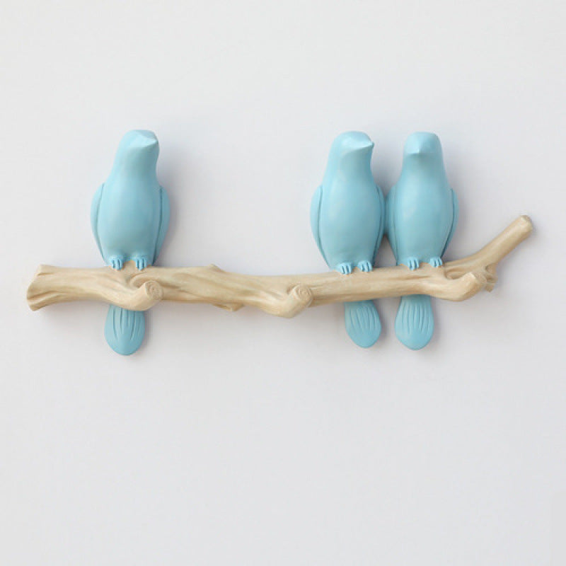 Bird Decoration Hook Entrance Wall No-trace Key Hook No-drill Wall Decor Wall-mounted Coat Hook