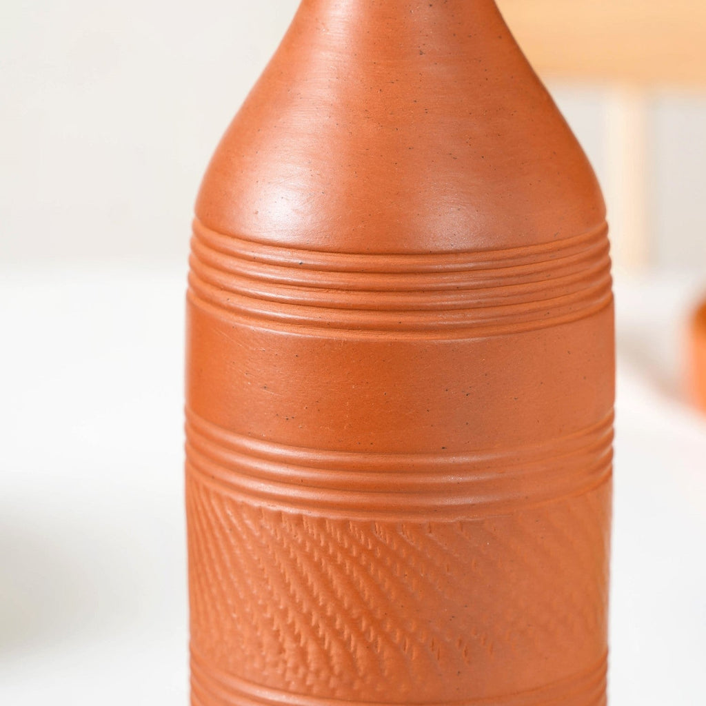 Earthen Clay Water Bottle 850ml Nestasia