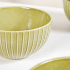 Costola Ceramic Serving Bowl Set Of 4 650ml Nestasia