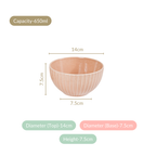 Costola Serving Bowls Set Of 4 Beige 650ml Nestasia