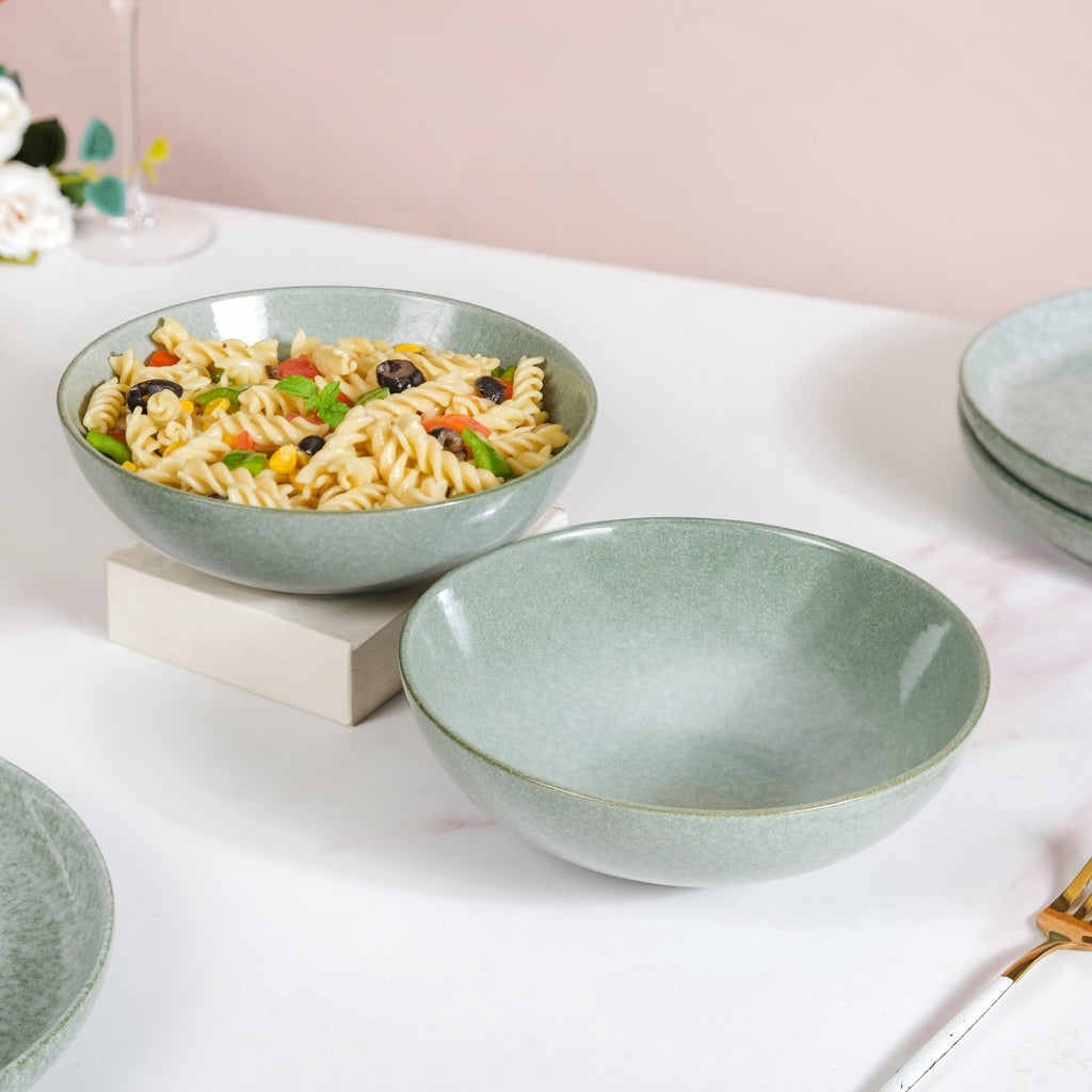 Sera Ceramic Serving Bowl Set Of 2 Sage 1000ml Nestasia