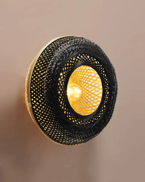 Elegant Bamboo Wall Lamp for Dining Space and Home
