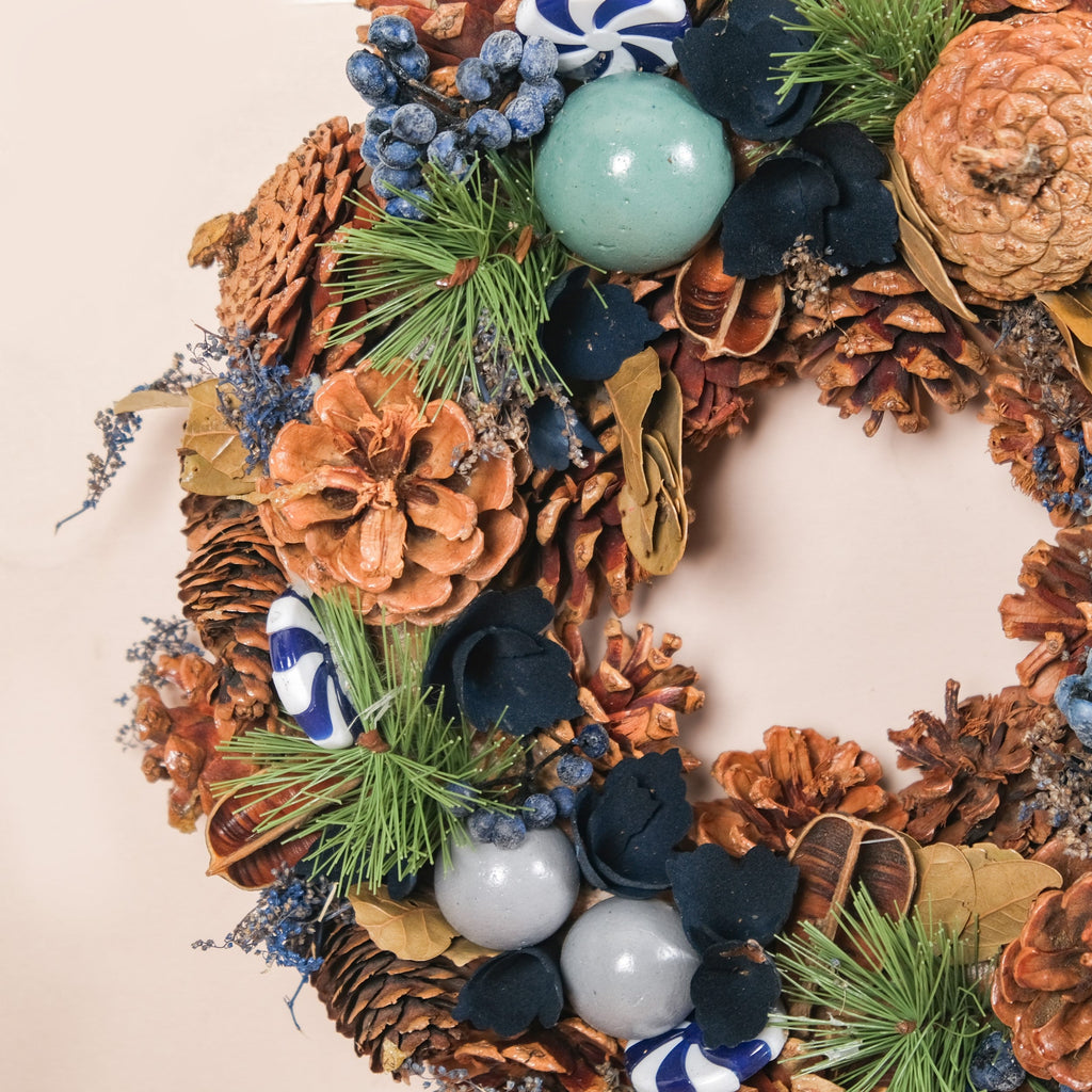 Whispers Of Winter Sustainable Wall Decor Wreath Nestasia
