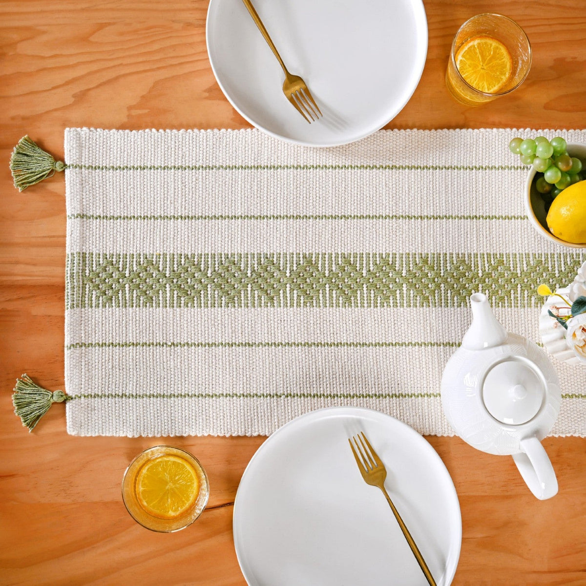 Ecofriendly Cotton Runner 180x33cm Nestasia
