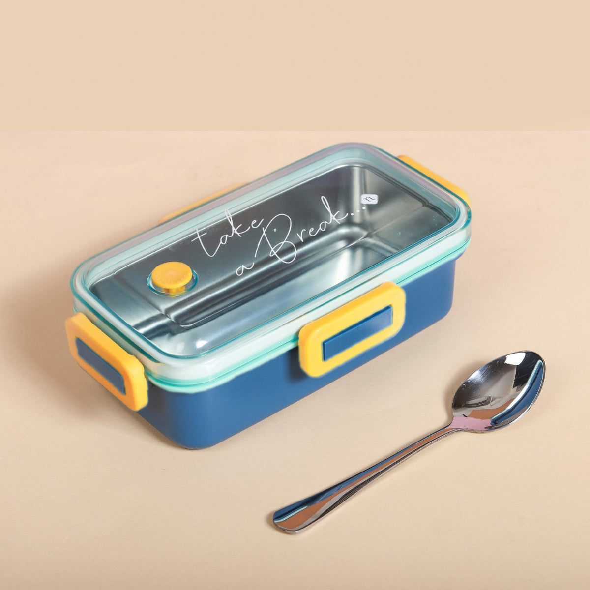 Stainless Steel Tiffin Box Small Blue 530ml Nestasia