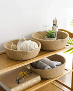 Eco-Friendly Jute Organizer Basket for Toys, Accessories, and Essentials