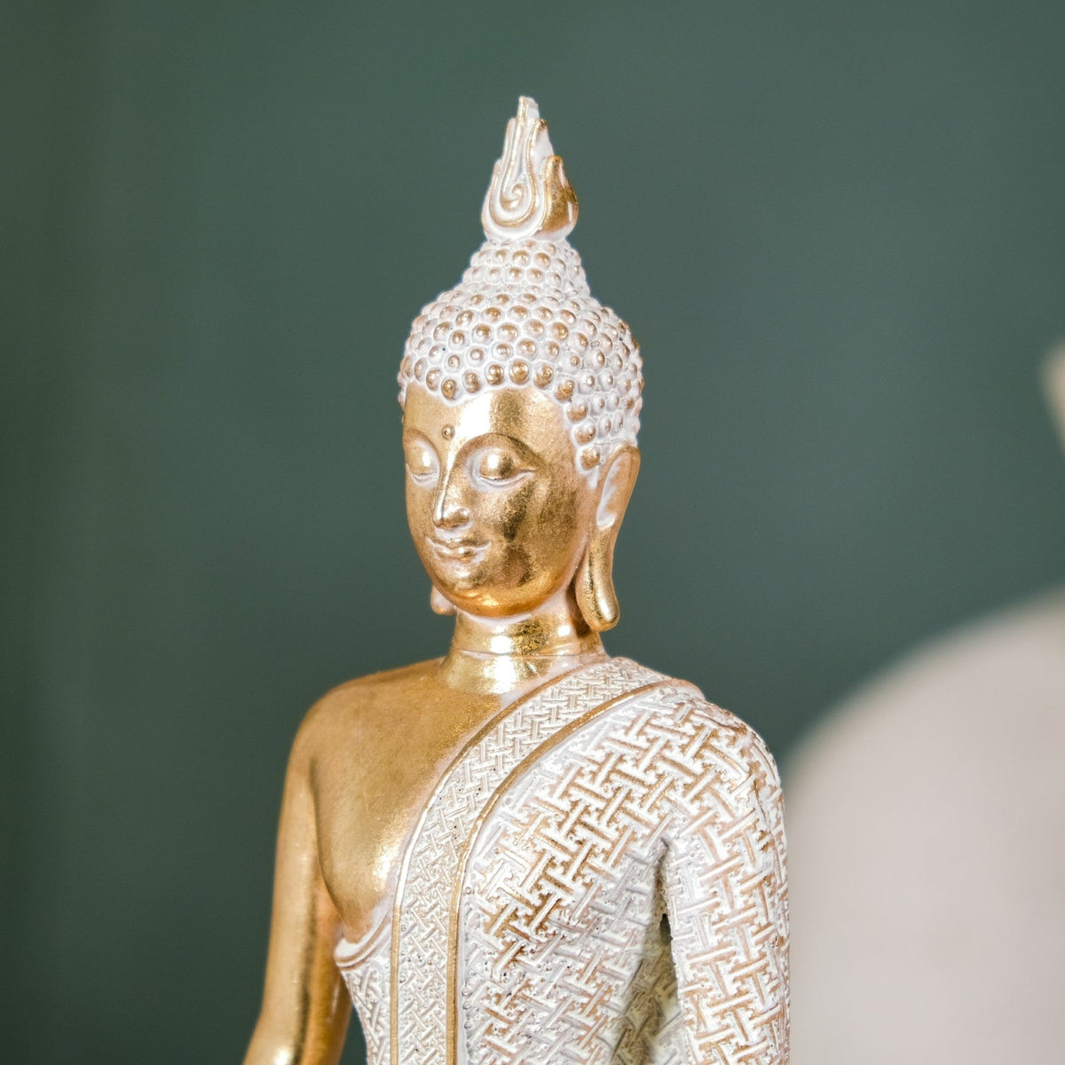 Gold Standing Buddha Decor Statue Large 16 Inch Nestasia