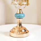 Scalloped Glass Hurricane Candle Stand And Vase Nestasia