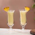 Pina Colada Double Wall Stem Glass Set Of 2 400ml Nestasia