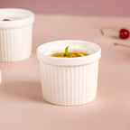 White Baking Ceramic Ramekin Set Of 6 150ml Nestasia