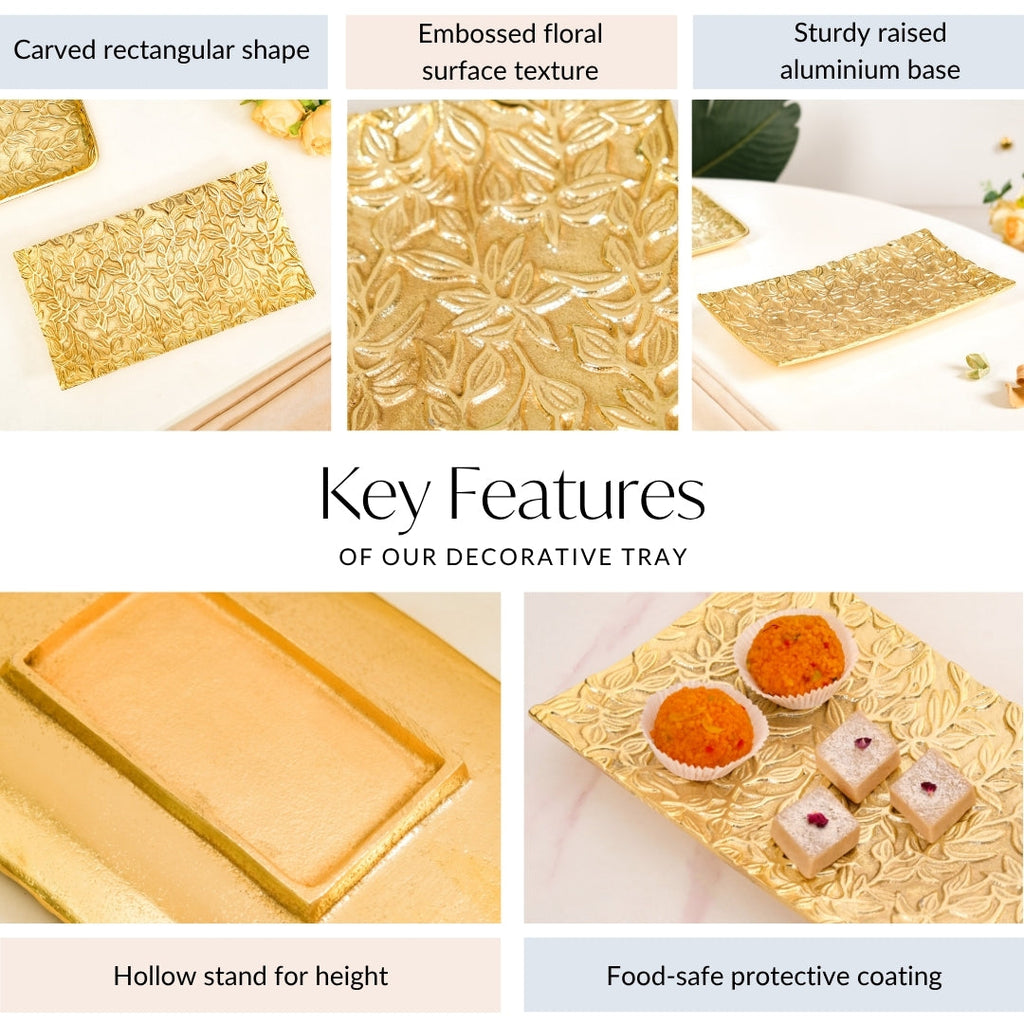 Royalcore Embossed Decorative Tray Nestasia