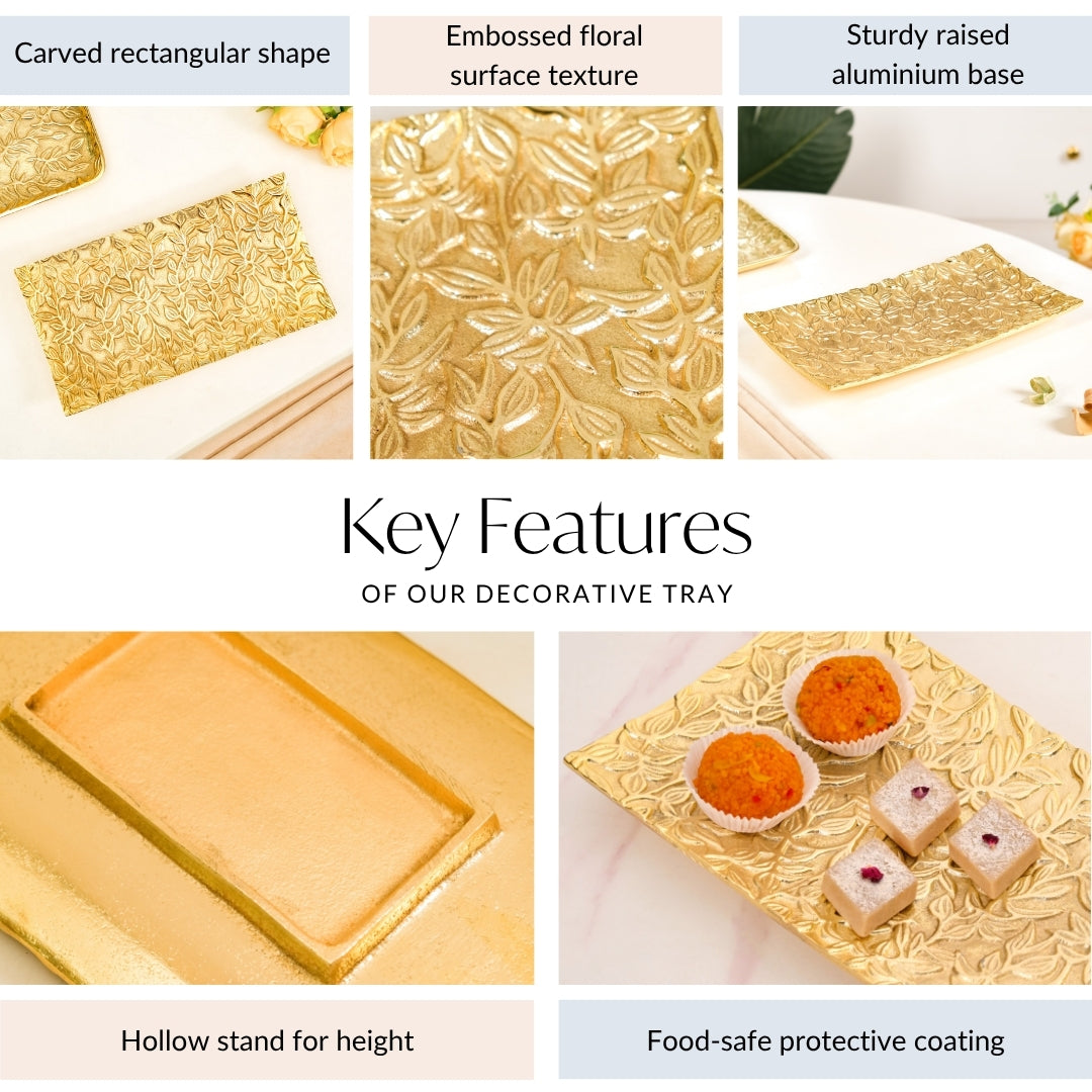 Royalcore Embossed Decorative Tray Nestasia