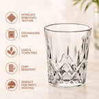 Embossed Shot Glass Set Of 12 55ml Nestasia