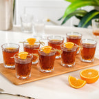 Embossed Shot Glass Set Of 12 55ml Nestasia
