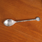 Embossed Silver Pooja Thali Set Of 7 With Kalash Spoon Bowl Bell Diya Nestasia