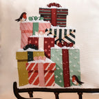 Embroidered Christmas Gifts Cushion Cover 40x40cm Nestasia