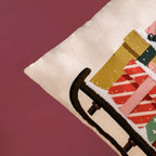 Embroidered Christmas Gifts Cushion Cover 40x40cm Nestasia