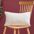 Embroidered Christmas Ornament Cotton Cushion Cover 50x30cm Nestasia