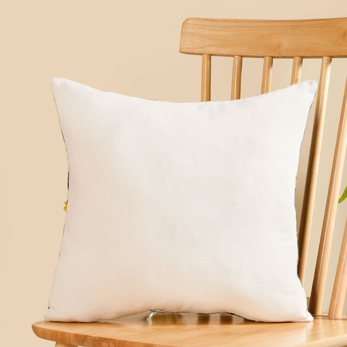 Embroidered Garden Cotton Cushion Cover 40x40cm Nestasia