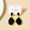 Emerald Green Dangler Earrings Nestasia