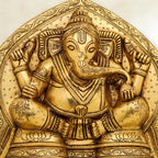 Brass Coconut Ganesha Wall Hanging (11.5 Inch) Vedansh Craft
