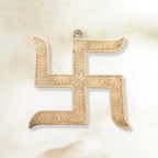 Brass Swastik Wall Hanging (12.5 Inch) Vedansh Craft